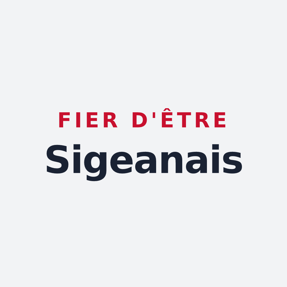 Poster « Fier d'être Sigeanais » — design pour Sigean