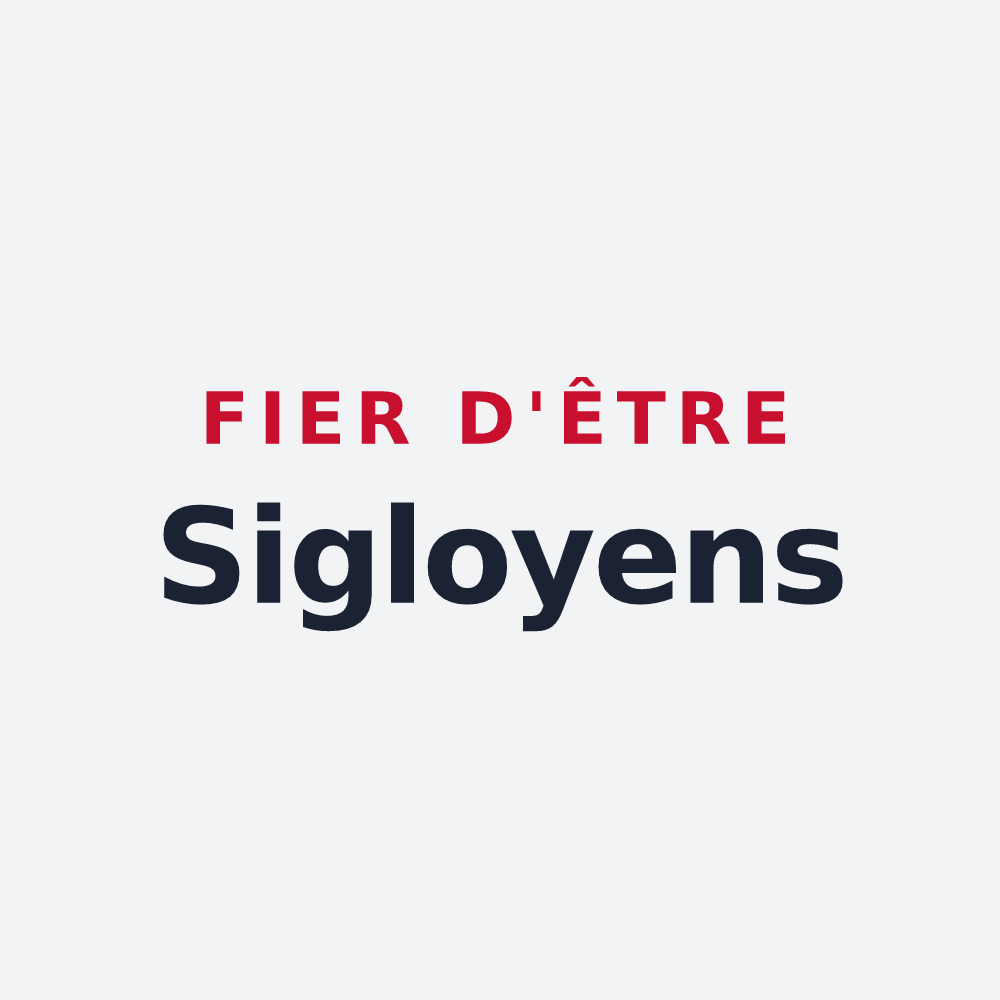 Poster « Fier d'être Sigloyens » — design pour Sigloy