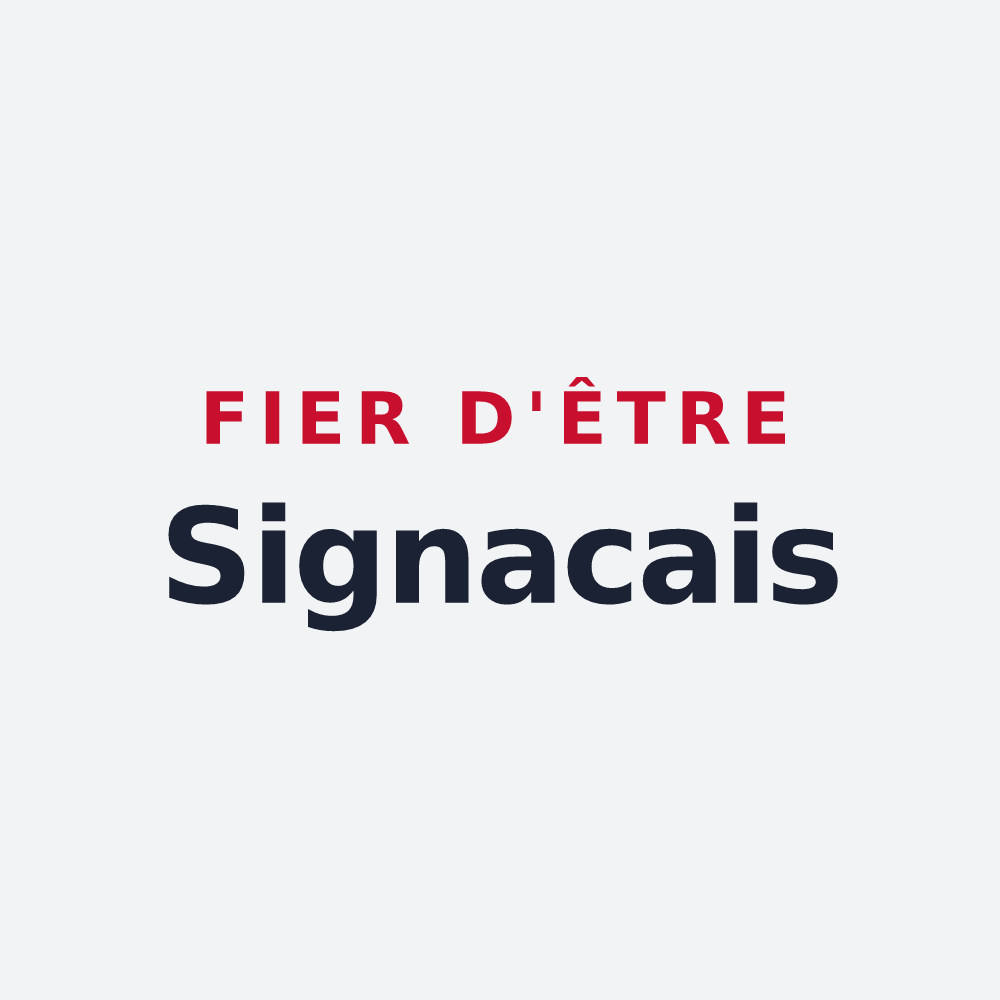 Poster « Fier d'être Signacais » — design pour Signac