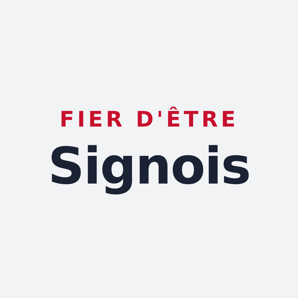 Poster « Fier d'être Signois » — design pour Signes