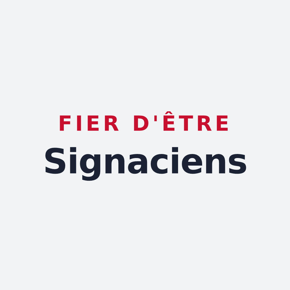 Poster « Fier d'être Signaciens » — design pour Signy-l'Abbaye