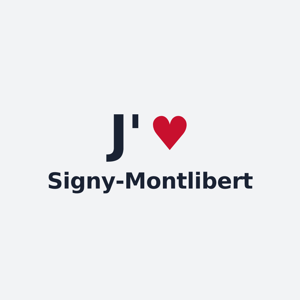 Poster personnalisé Signy-Montlibert — design J'aime Signy-Montlibert