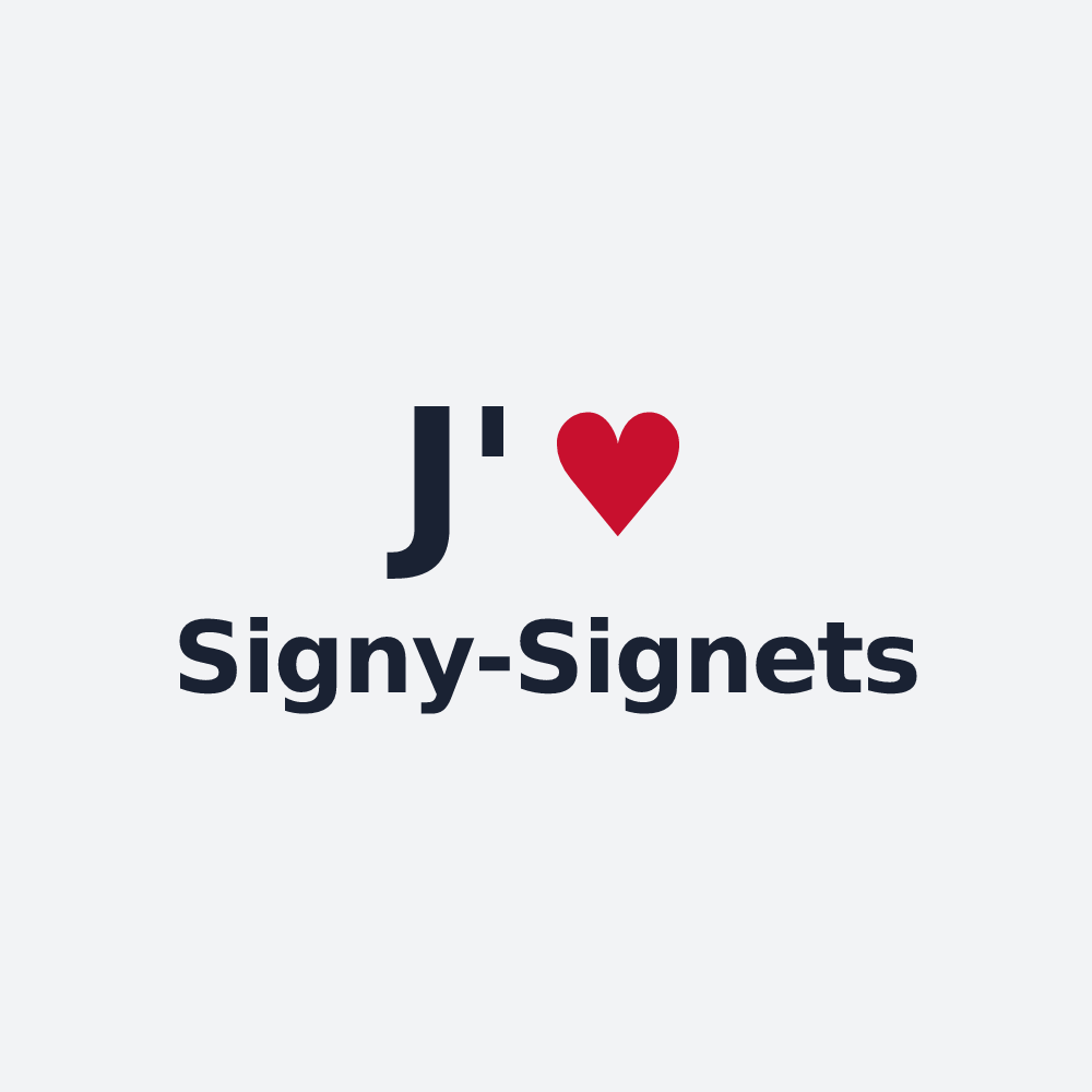 Poster personnalisé Signy-Signets — design J'aime Signy-Signets