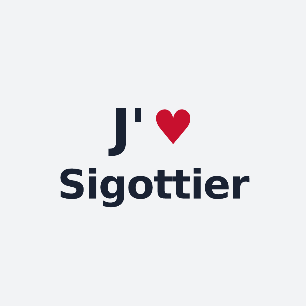 Poster personnalisé Sigottier — design J'aime Sigottier