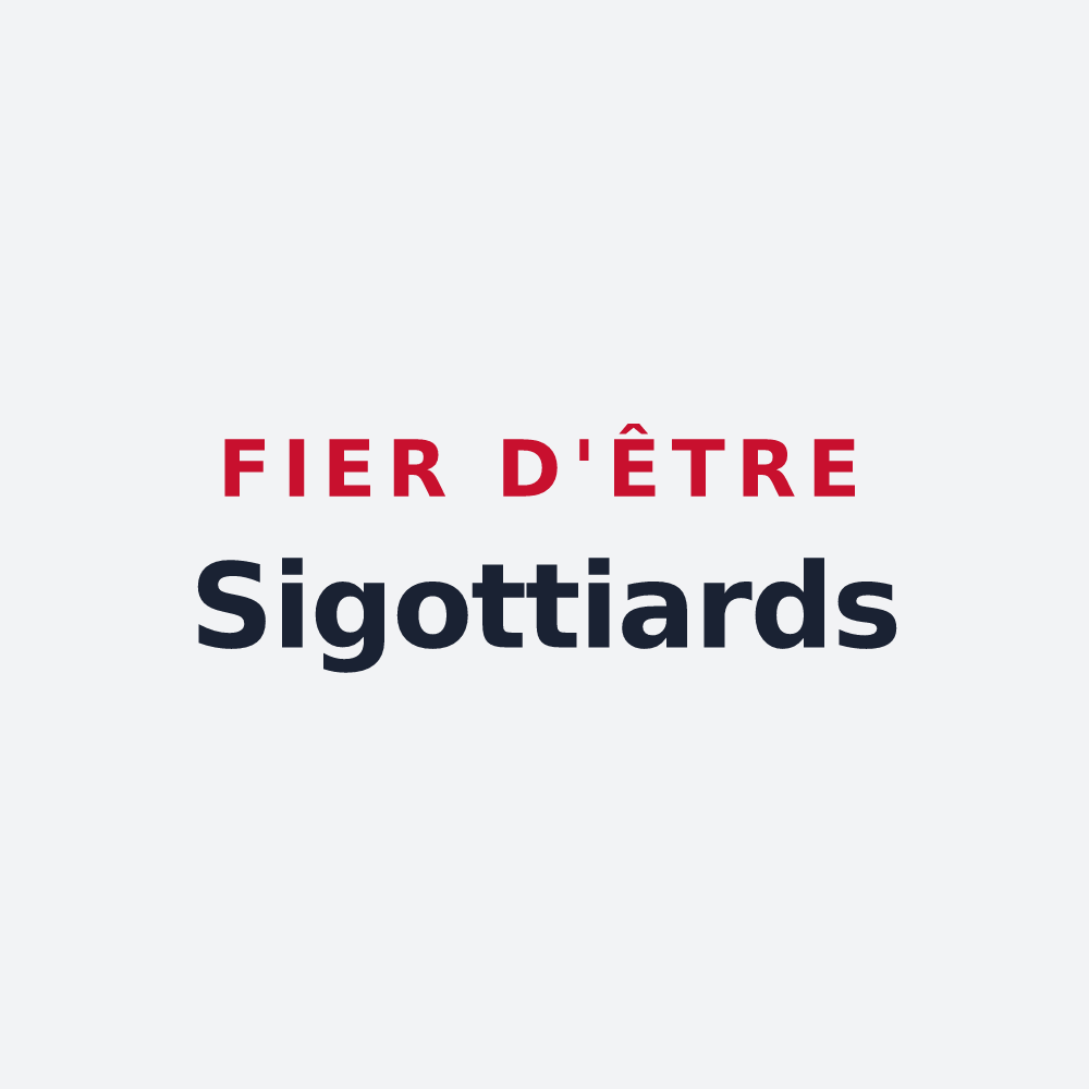 Poster « Fier d'être Sigottiards » — design pour Sigottier