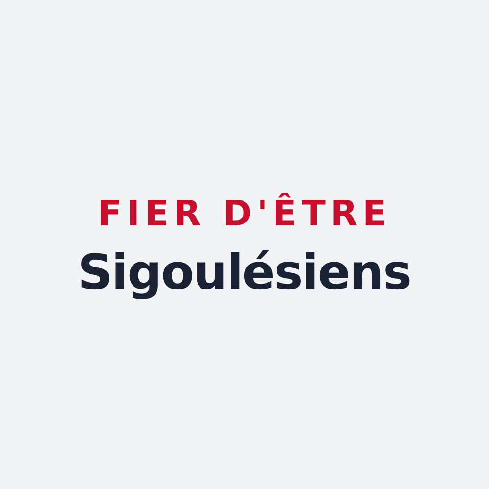 Poster « Fier d'être Sigoulésiens » — design pour Sigoulès-et-Flaugeac