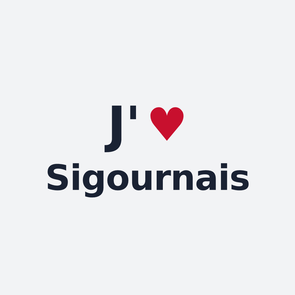 Poster personnalisé Sigournais — design J'aime Sigournais