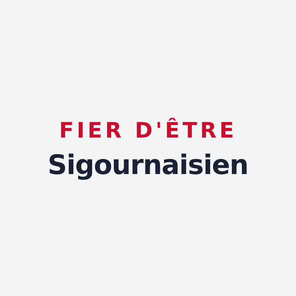 Poster « Fier d'être Sigournaisien » — design pour Sigournais