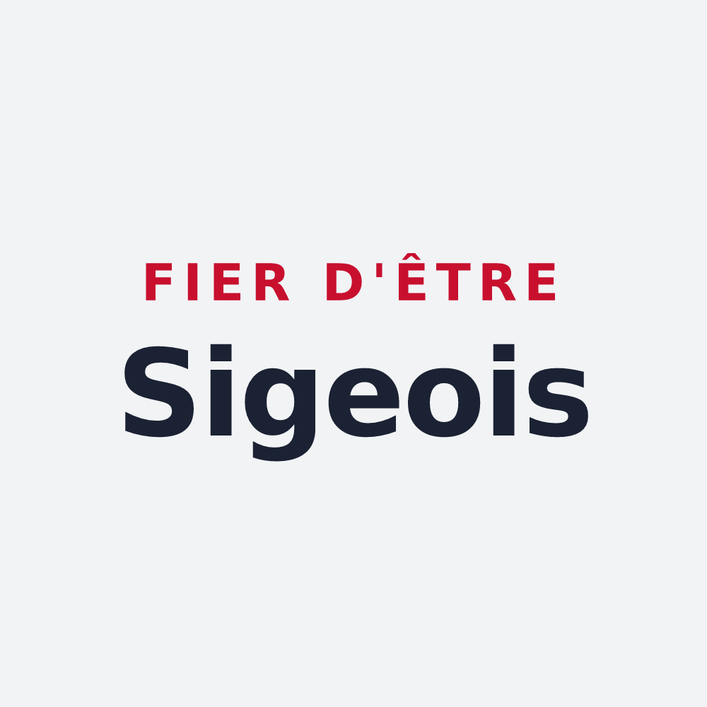 Poster « Fier d'être Sigeois » — design pour Sigy-en-Bray