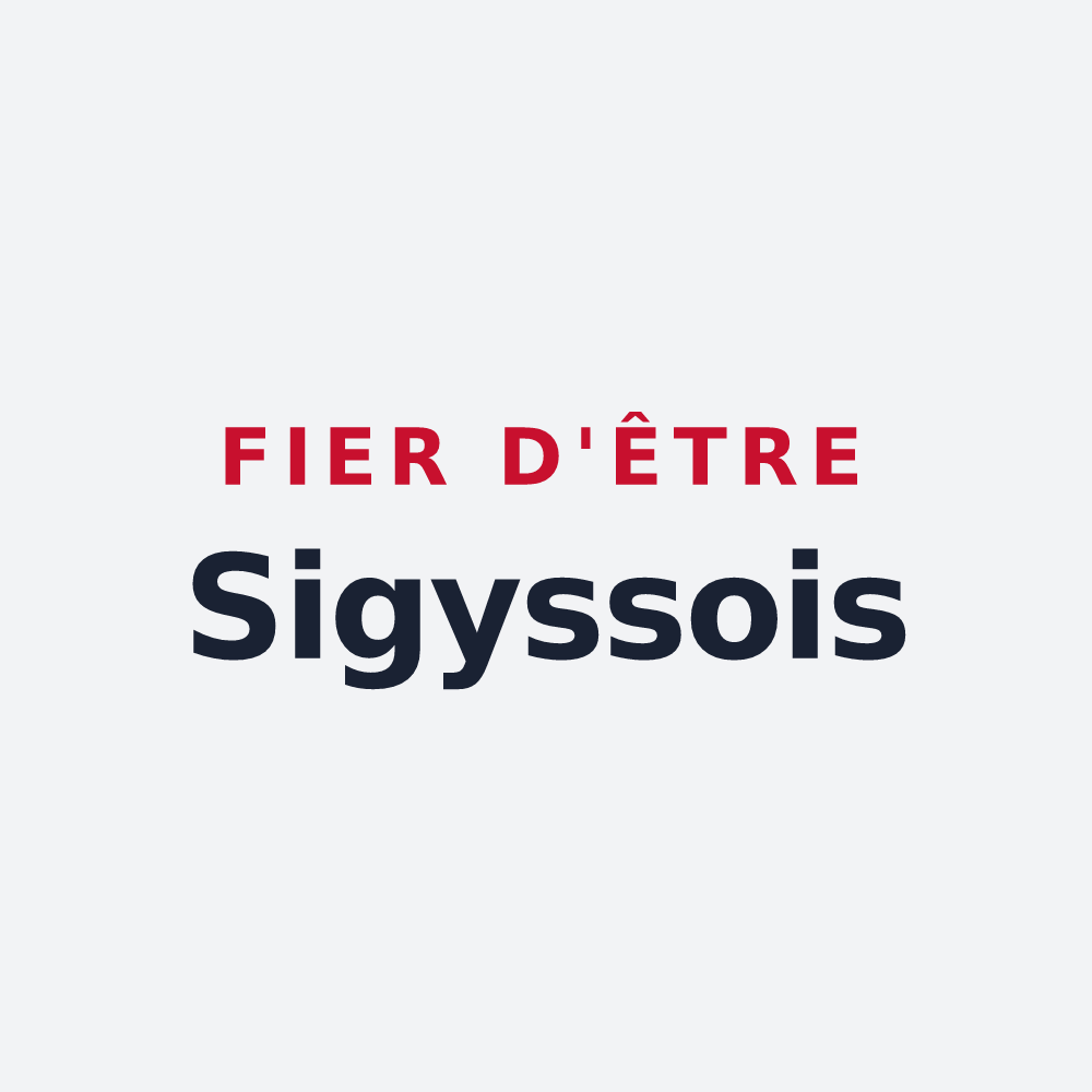 Poster « Fier d'être Sigyssois » — design pour Sigy