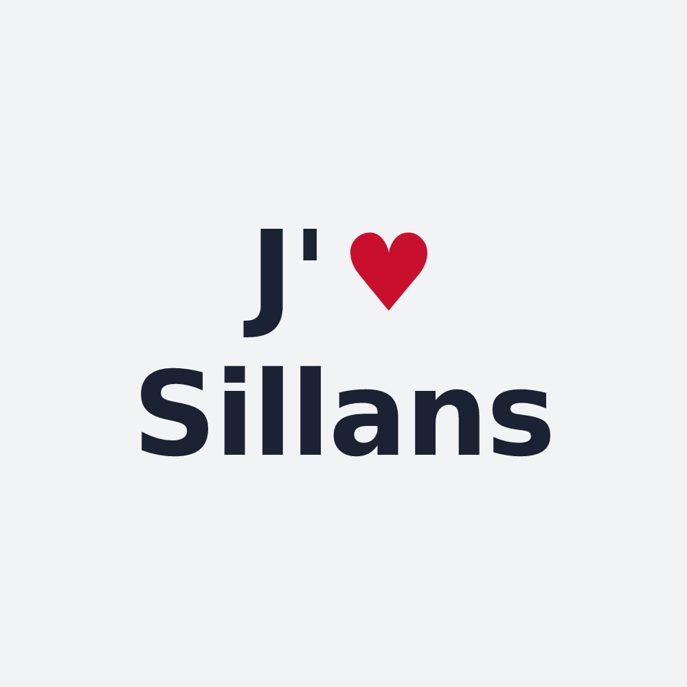 Poster personnalisé Sillans — design J'aime Sillans