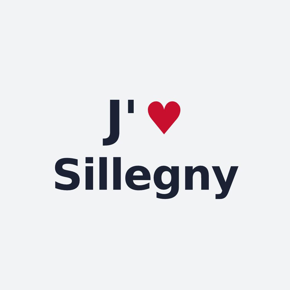 Poster personnalisé Sillegny — design J'aime Sillegny