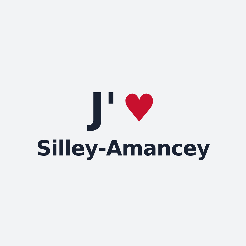Poster personnalisé Silley-Amancey — design J'aime Silley-Amancey
