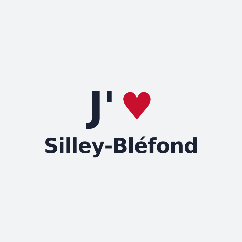 Poster personnalisé Silley-Bléfond — design J'aime Silley-Bléfond
