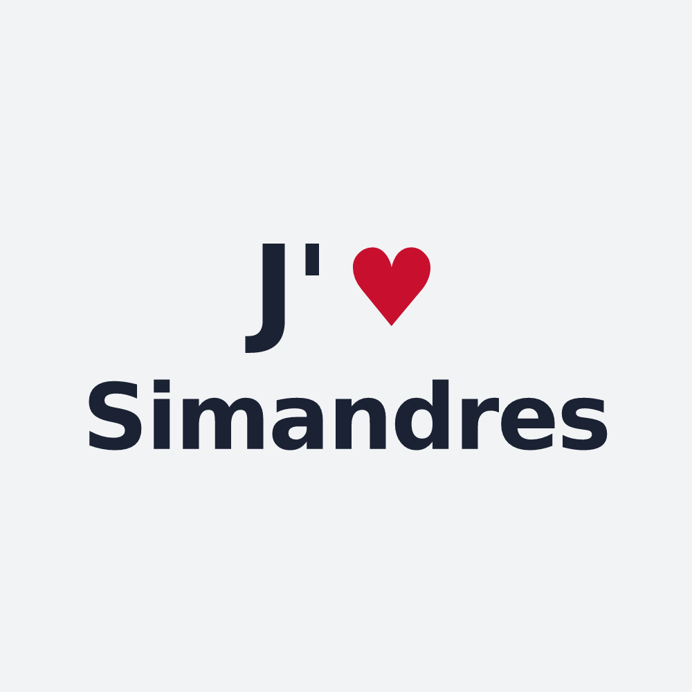 Poster personnalisé Simandres — design J'aime Simandres