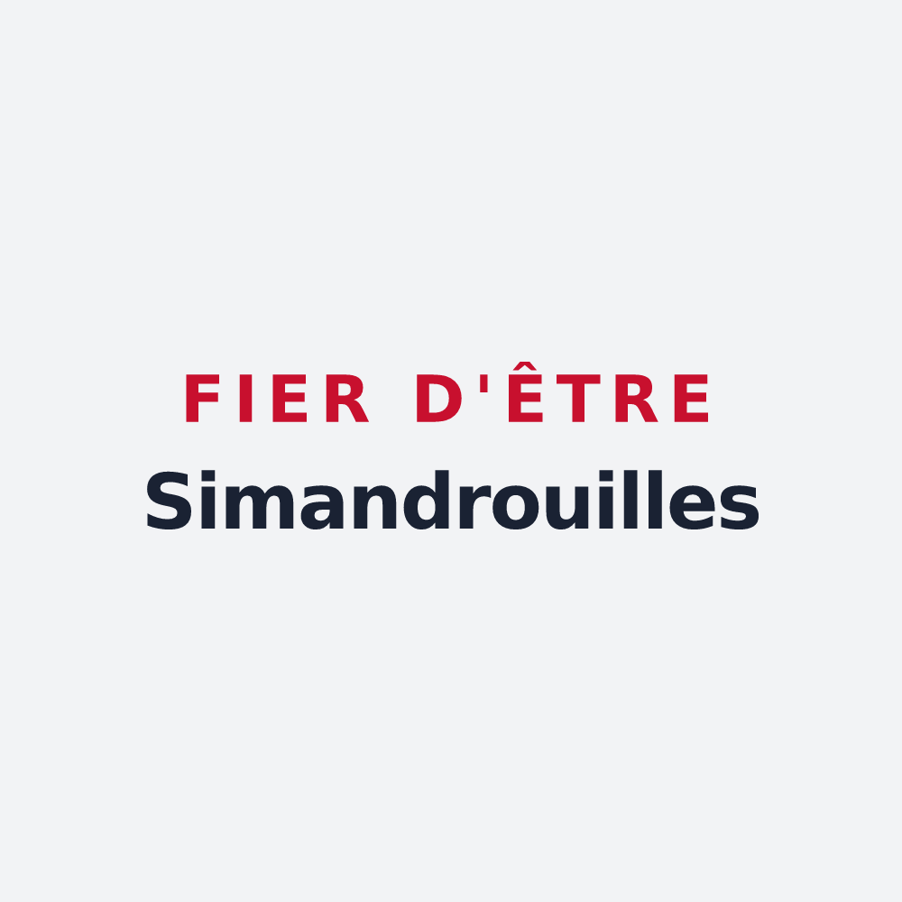 Poster « Fier d'être Simandrouilles » — design pour Simandres