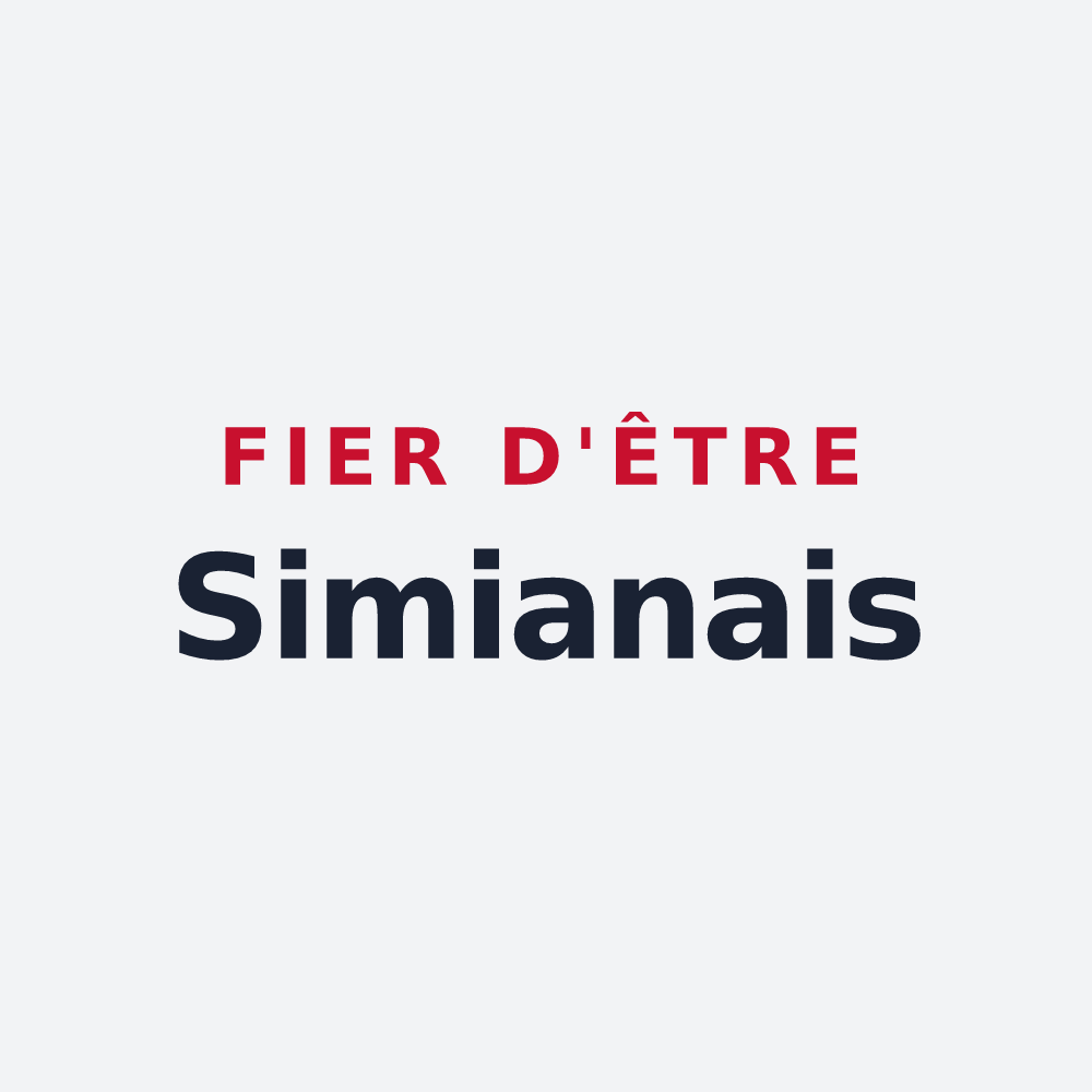 Poster « Fier d'être Simianais » — design pour Simiane-Collongue