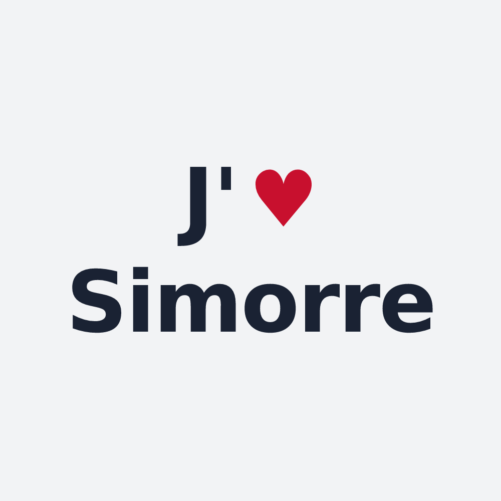 Poster personnalisé Simorre — design J'aime Simorre