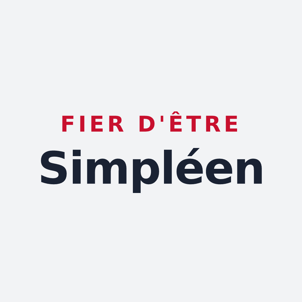 Poster « Fier d'être Simpléen » — design pour Simplé
