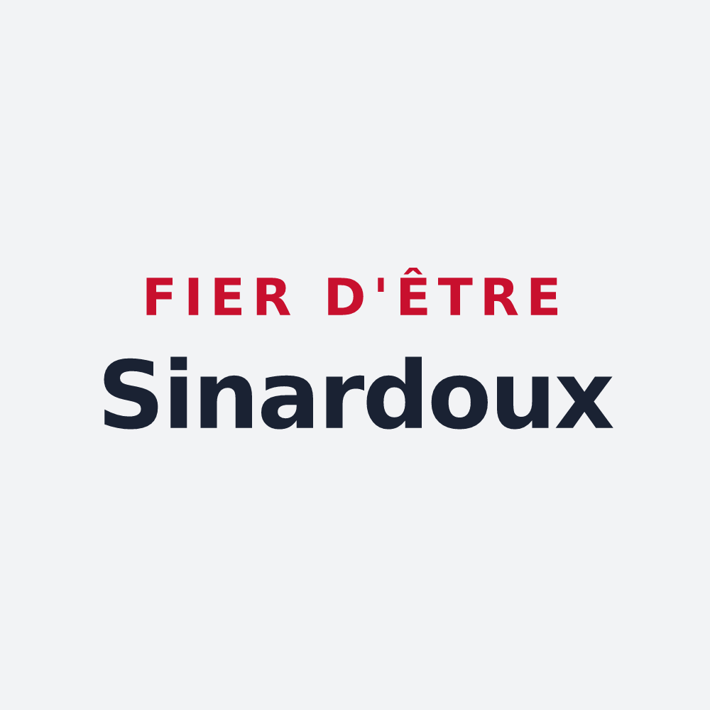 Poster « Fier d'être Sinardoux » — design pour Sinard