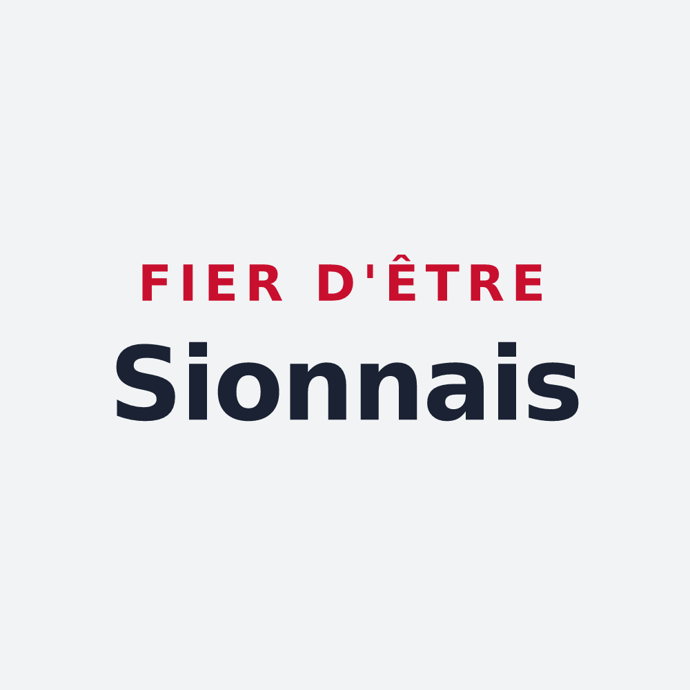 Poster « Fier d'être Sionnais » — design pour Sion