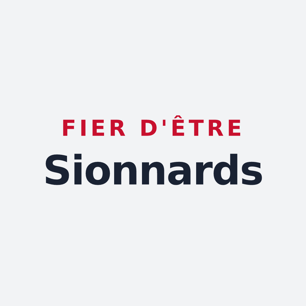 Poster « Fier d'être Sionnards » — design pour Sionne