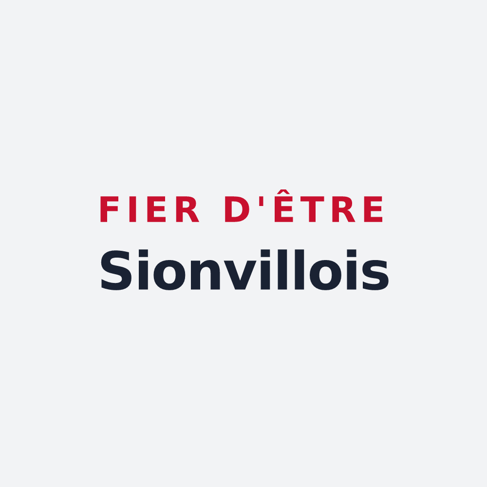 Poster « Fier d'être Sionvillois » — design pour Sionviller