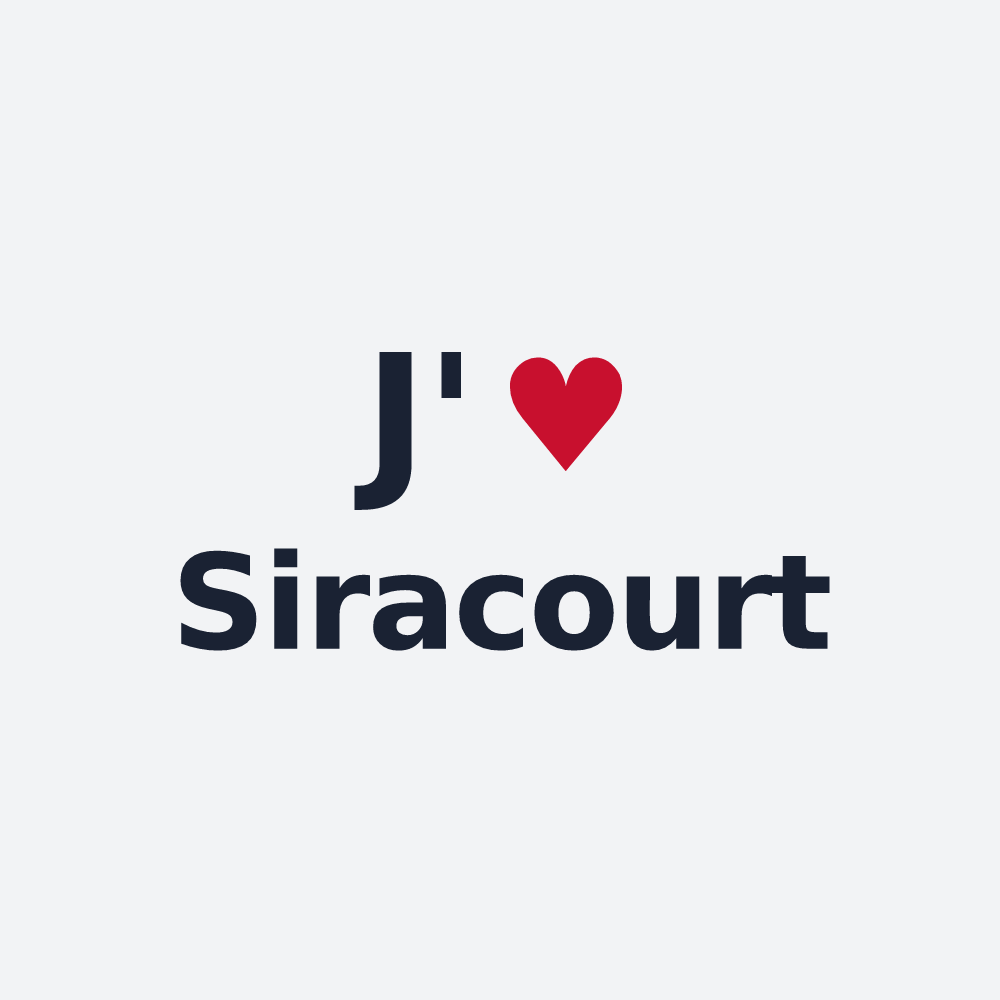 Poster personnalisé Siracourt — design J'aime Siracourt