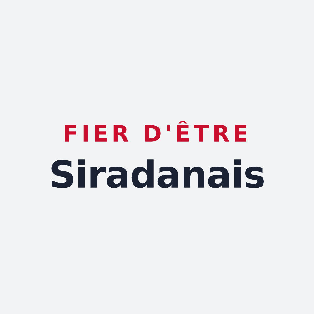 Poster « Fier d'être Siradanais » — design pour Siradan