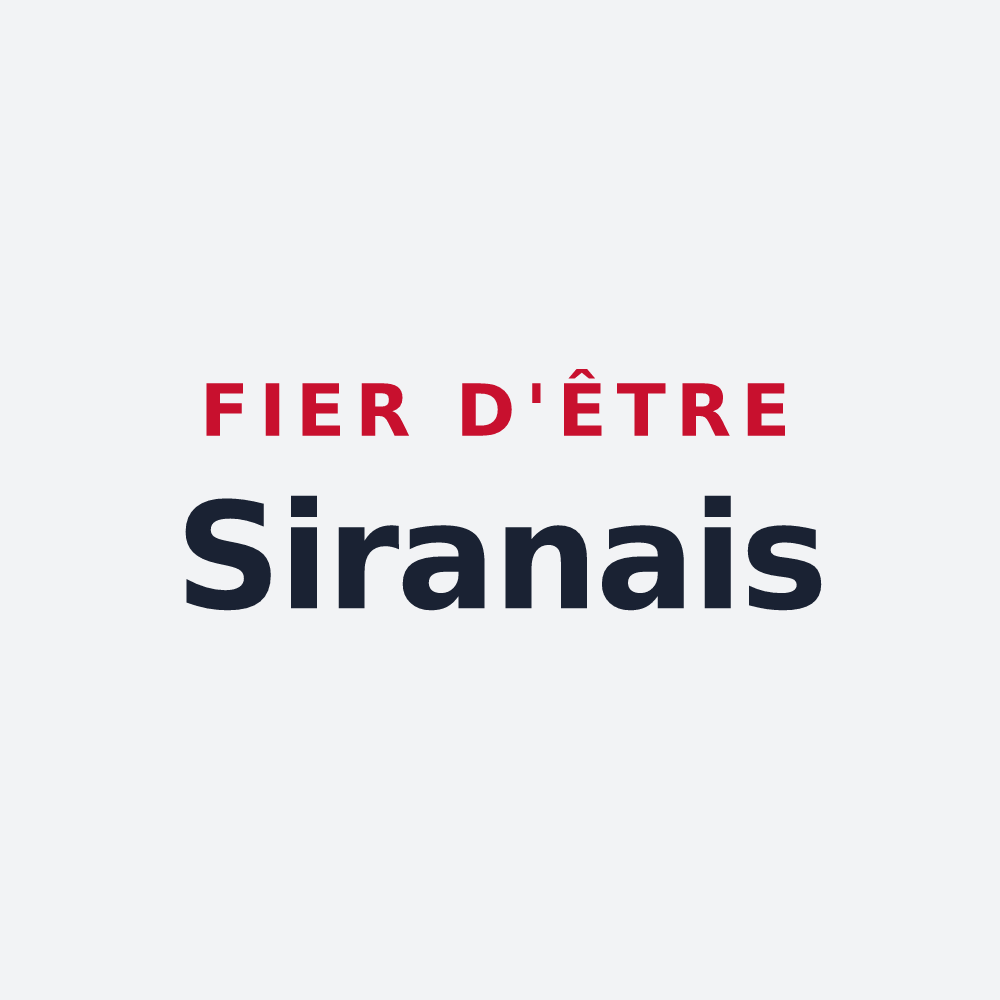 Poster « Fier d'être Siranais » — design pour Siran