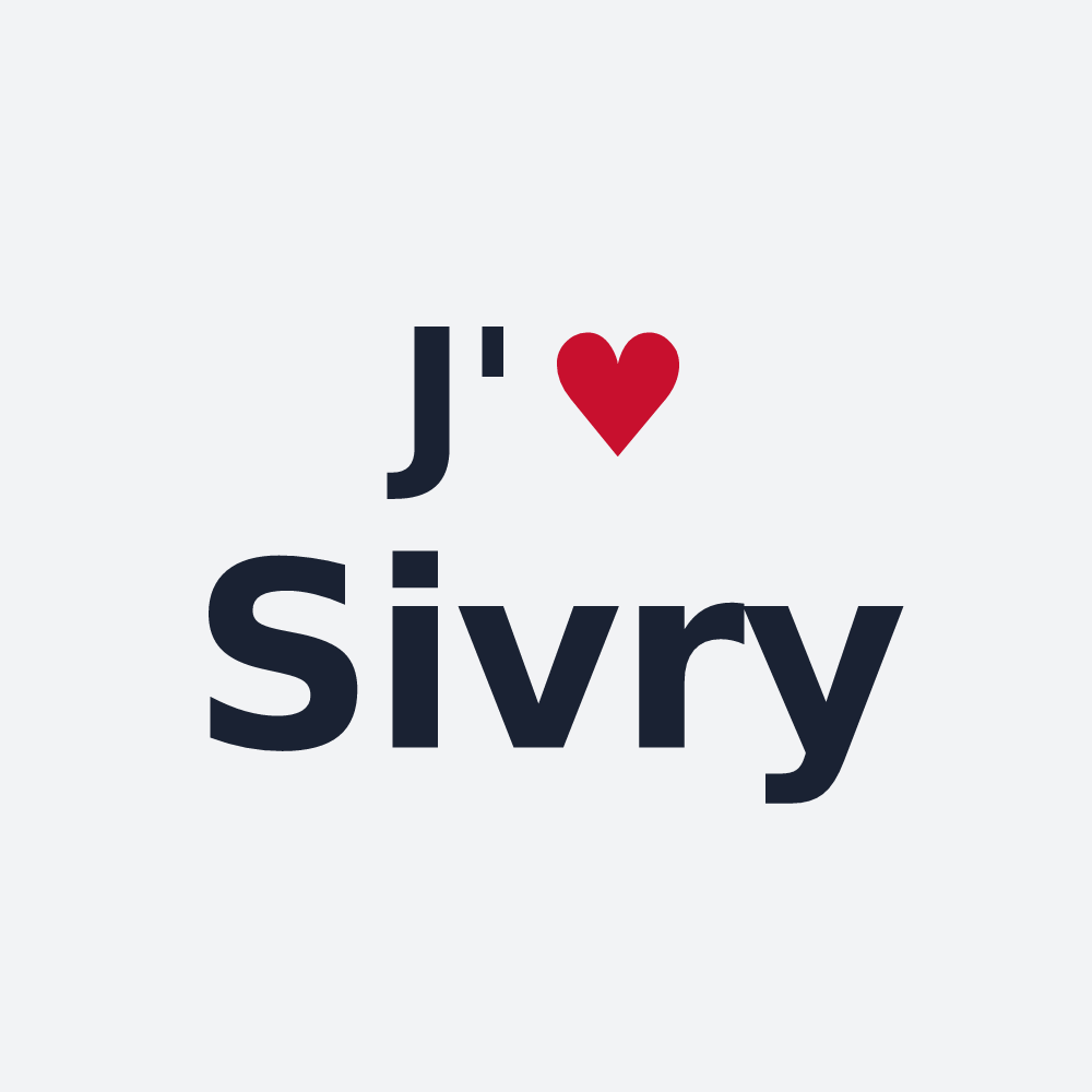 Poster personnalisé Sivry — design J'aime Sivry