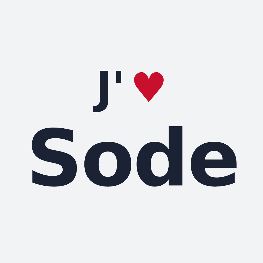 Poster personnalisé Sode — design J'aime Sode