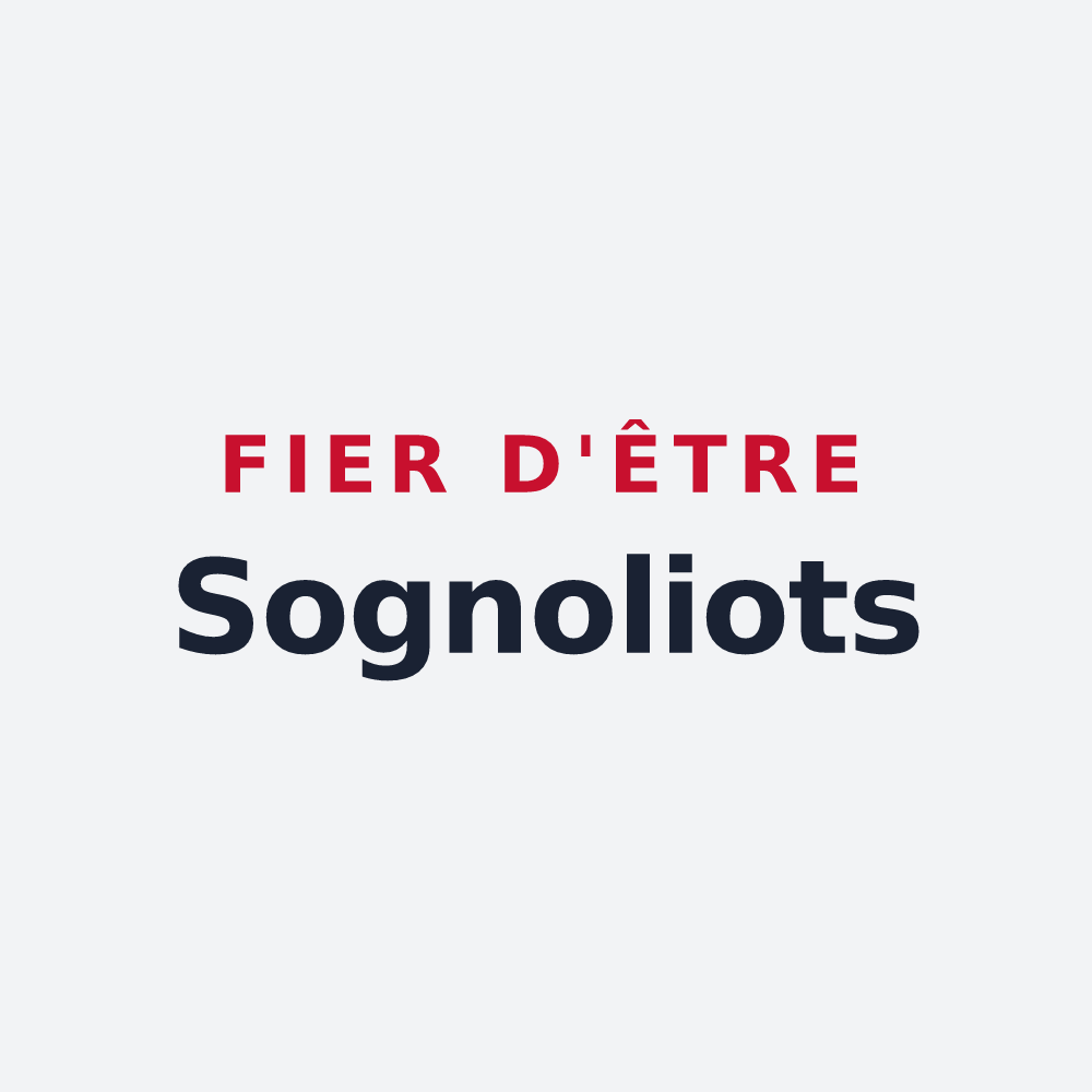 Poster « Fier d'être Sognoliots » — design pour Sogny-en-l'Angle