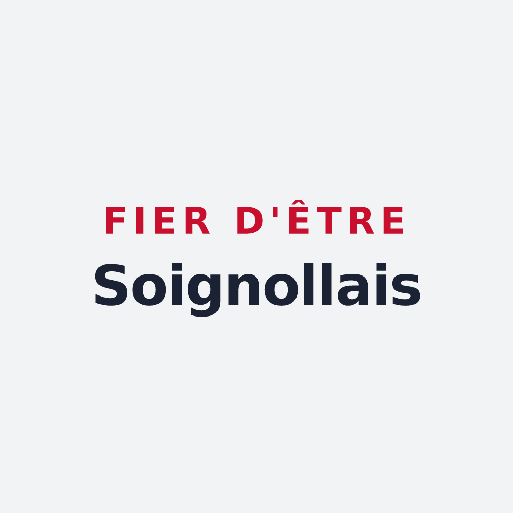 Poster « Fier d'être Soignollais » — design pour Soignolles-en-Brie