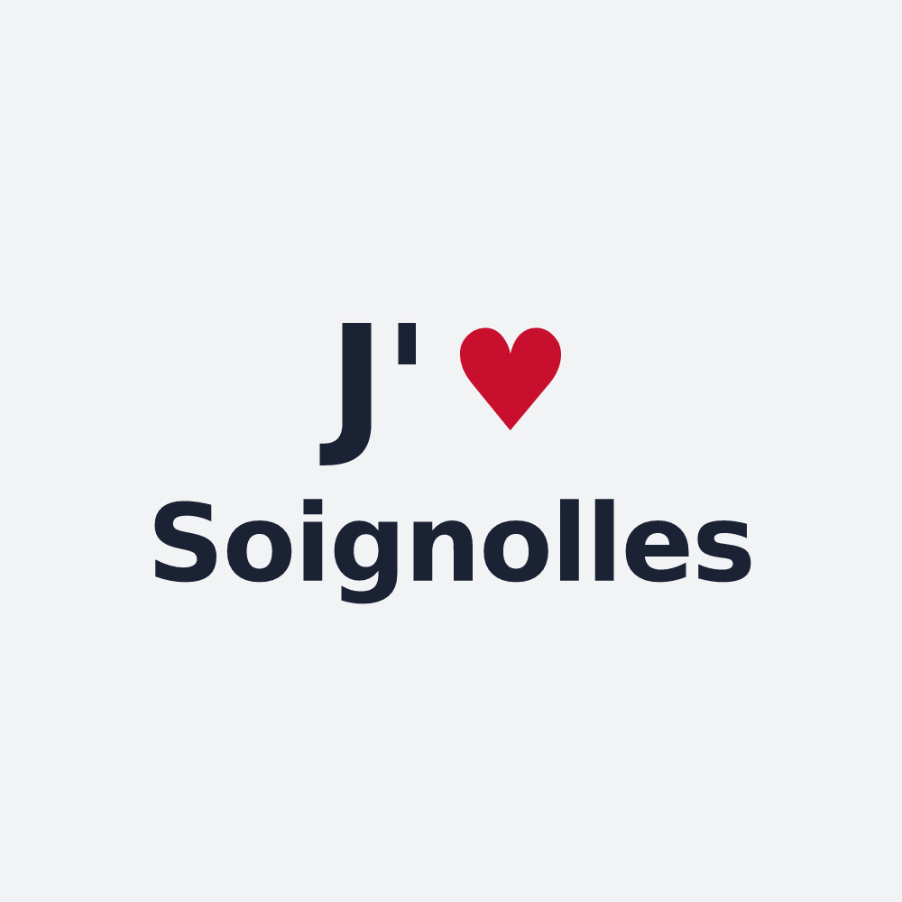Poster personnalisé Soignolles — design J'aime Soignolles