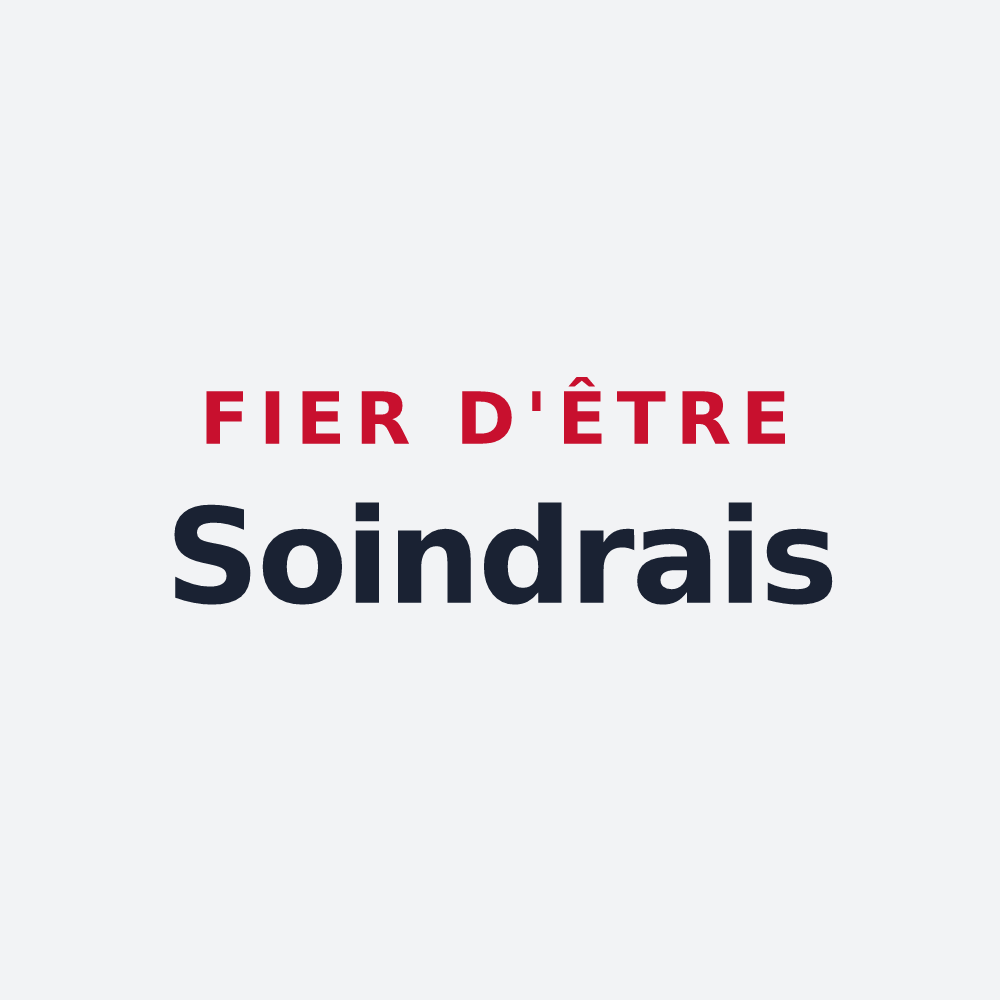 Poster « Fier d'être Soindrais » — design pour Soindres