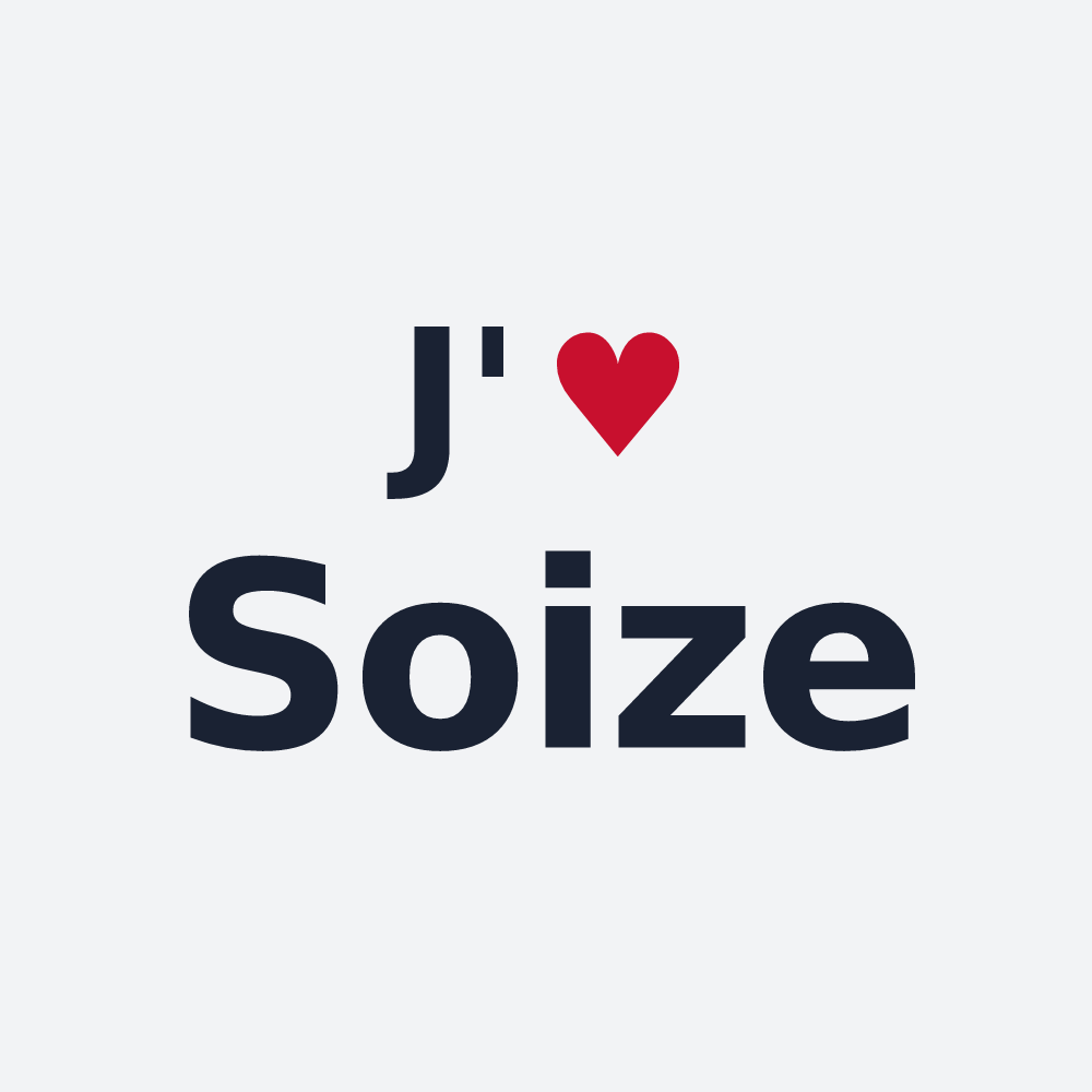Poster personnalisé Soize — design J'aime Soize