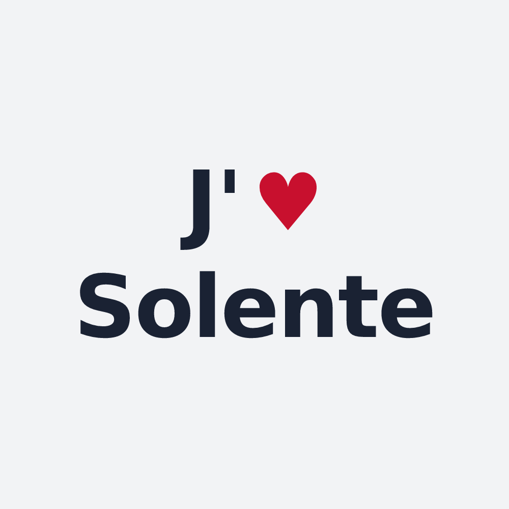 Poster personnalisé Solente — design J'aime Solente