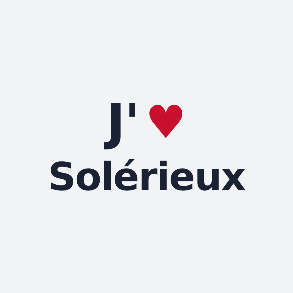 Poster personnalisé Solérieux — design J'aime Solérieux