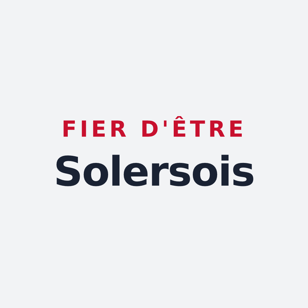 Poster « Fier d'être Solersois » — design pour Solers