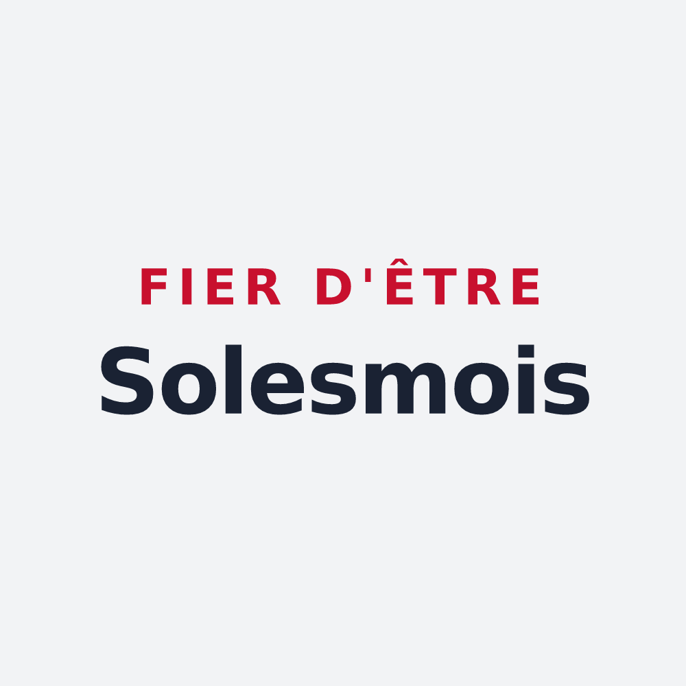 Poster « Fier d'être Solesmois » — design pour Solesmes