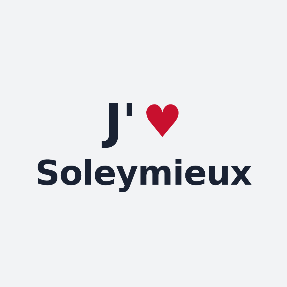Poster personnalisé Soleymieux — design J'aime Soleymieux