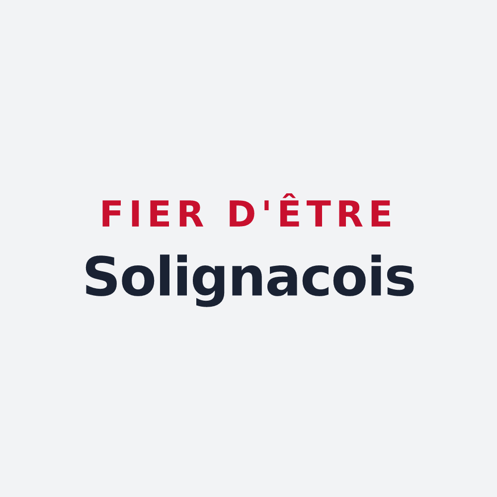 Poster « Fier d'être Solignacois » — design pour Solignac-sous-Roche