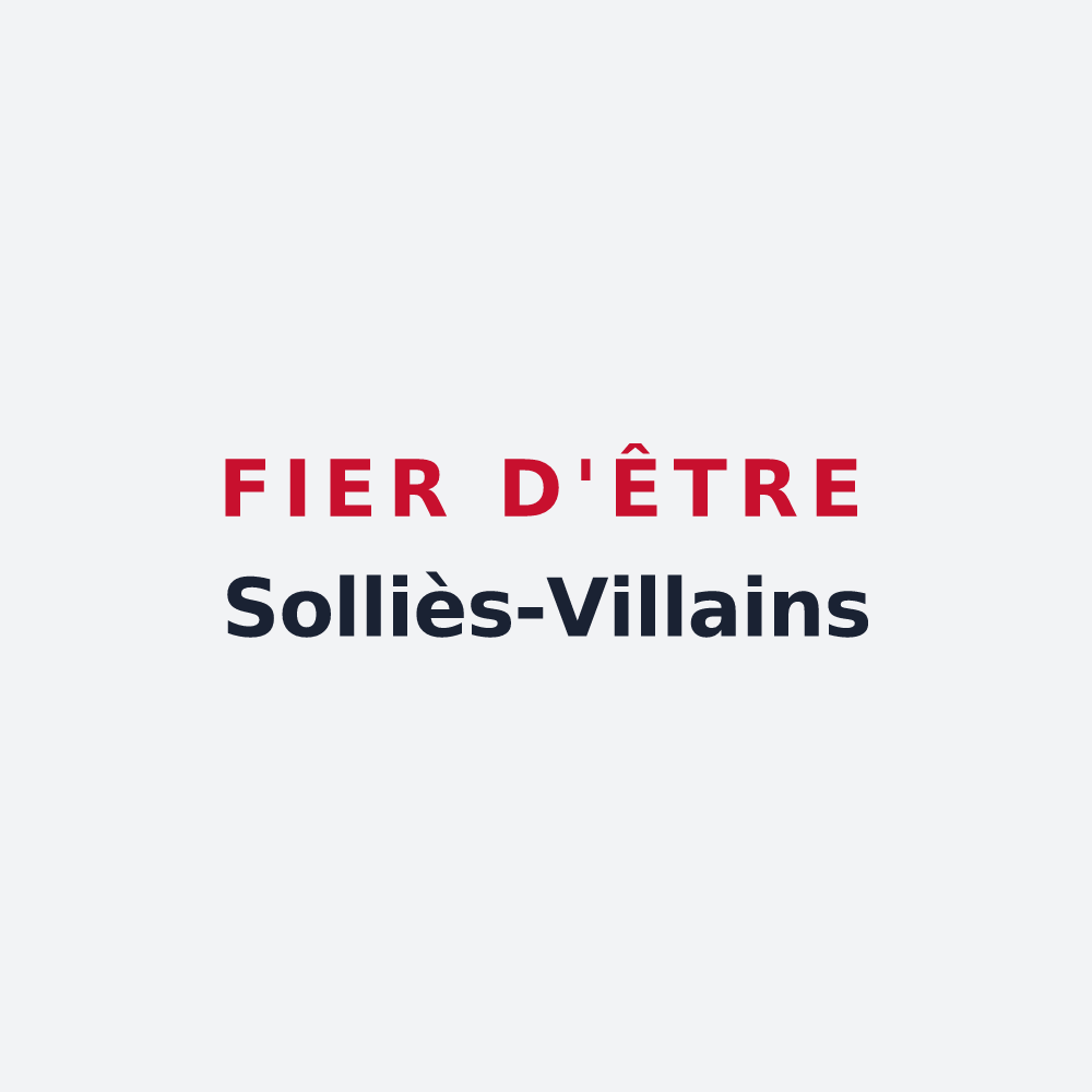 Poster « Fier d'être Solliès-Villains » — design pour Solliès-Ville