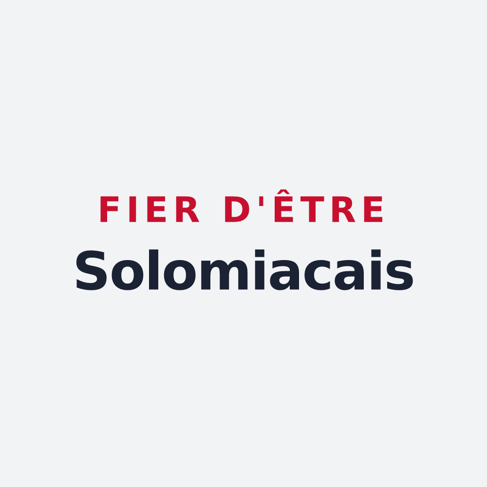 Poster « Fier d'être Solomiacais » — design pour Solomiac