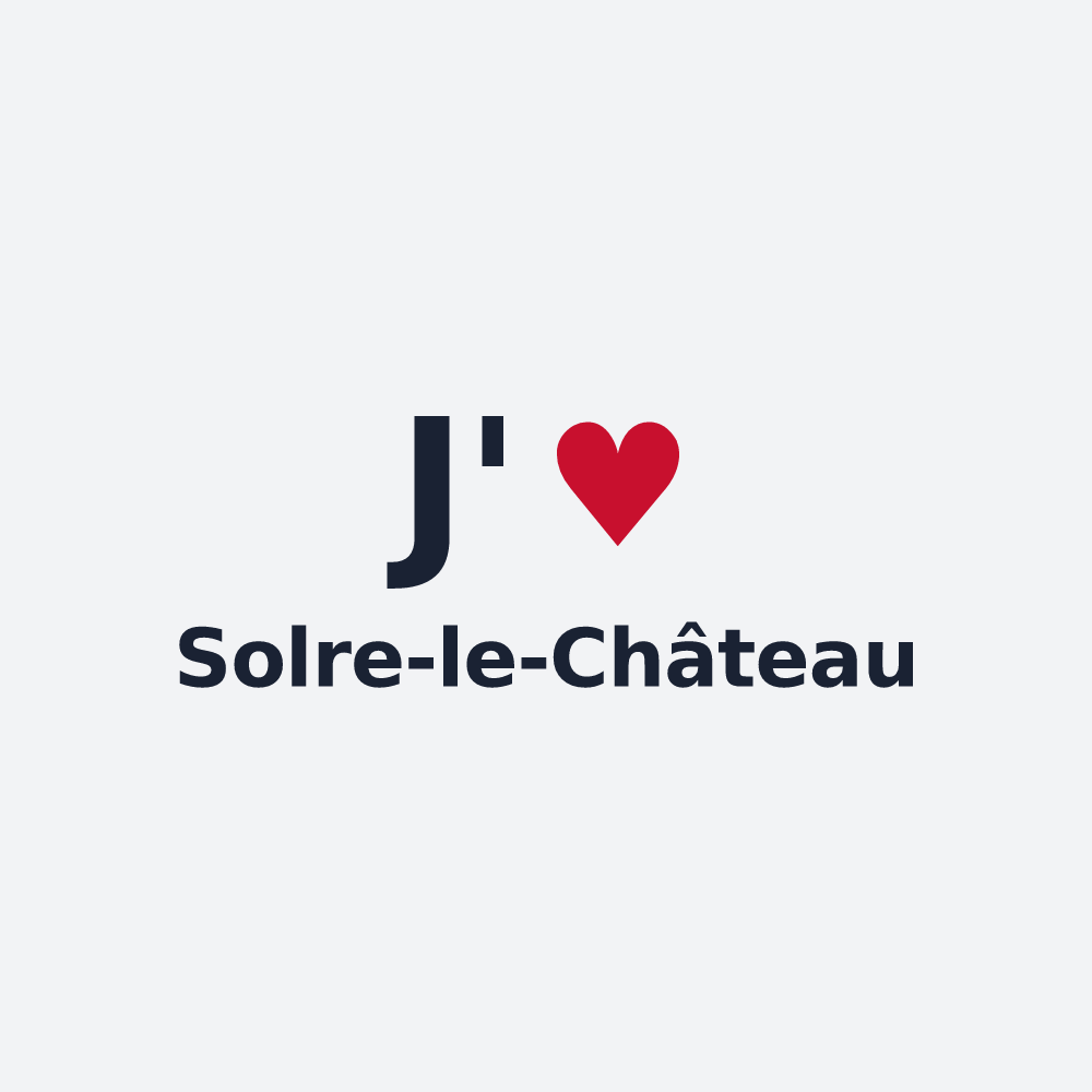 Poster personnalisé Solre-le-Château — design J'aime Solre-le-Château