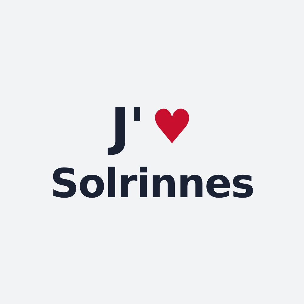 Poster personnalisé Solrinnes — design J'aime Solrinnes