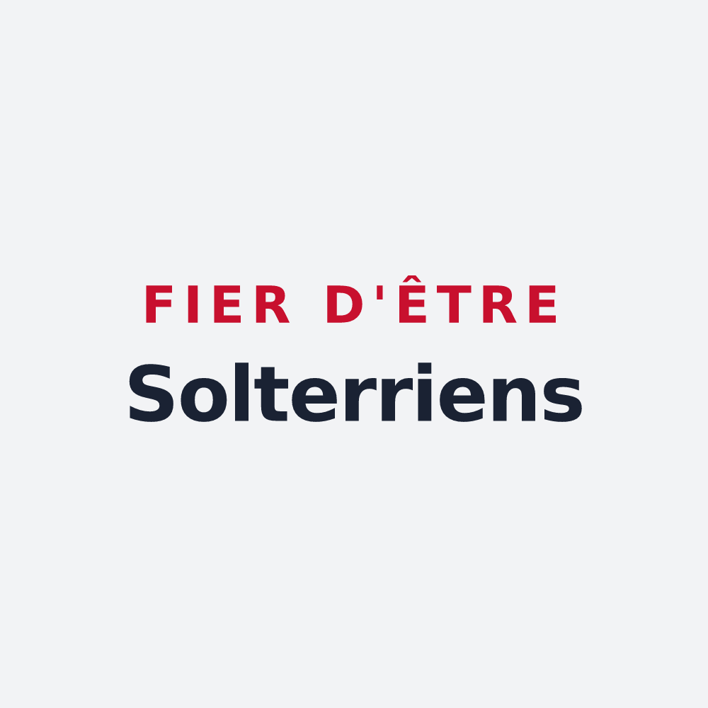 Poster « Fier d'être Solterriens » — design pour Solterre