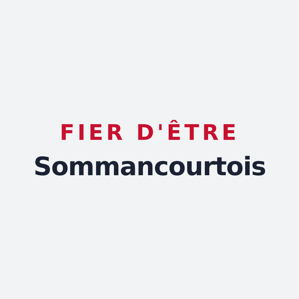 Poster « Fier d'être Sommancourtois » — design pour Sommancourt