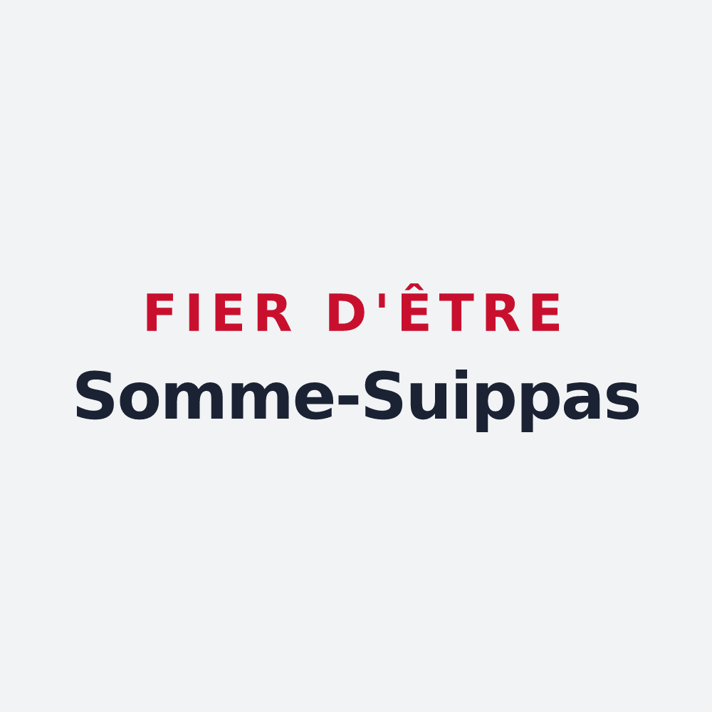 Poster « Fier d'être Somme-Suippas » — design pour Somme-Suippe